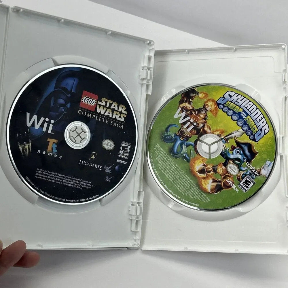 Nintendo Wii Lot LEGO Star Wars -The Complete Saga & Skylanders Swap Force *READ